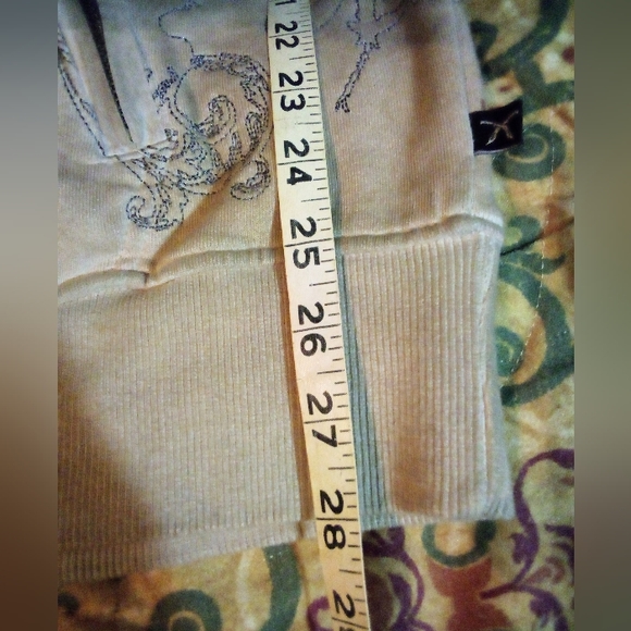 Artful Dodger Ancient Rustic Gothic Graphic Design Spray Hoodie Men's XL Wheat - Picture 16 of 16